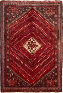Tappeto Shiraz Persia Geometrico Rosso Blu 170x249 Cm