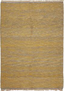 Tappeto Kilim Persia Geometrico Giallo Ocra Grigio 174x244 Cm