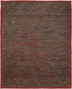 Tappeto Gabbeh Fine Persia Astratto Rosso Marrone 168x209 Cm