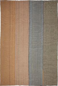 Tappeto Kilim Persia Astratto Marrone Blu 222x328 Cm
