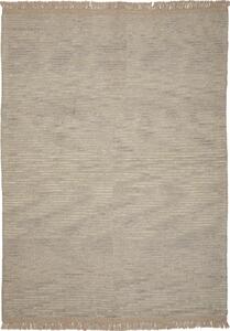 Tappeto Kilim Persia Tinta Unita Beige Chiaro Grigio 174x242 Cm