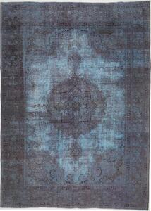 Tappeto Vintage Persia Medaglione Blu Grigio 228x334 Cm