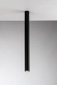Plafoniera fluke tonda nera 1xgu10 5,5x75cm