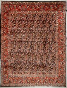 Tappeto Kashamr Zirkhaki Persia Astratto Terracotta Nero 295x380 Cm
