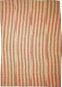 Tappeto Kilim Persia A Righe Salmone Crema 211x300 Cm