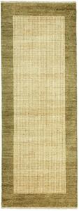 Tappeto Shayan Pakistan Geometrico Beige Verde Oliva 75x202 Cm