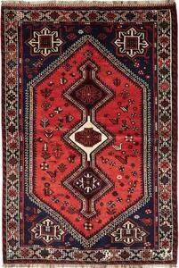 Tappeto Shiraz Persia Geometrico Rosso Blu 163x235 Cm