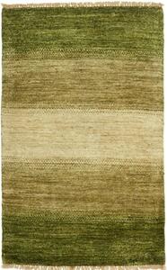 Tappeto Shayan Pakistan Astratto Verde Beige Sfumato 60x95 Cm