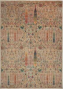 Tappeto Shahi Fine Pakistan Floreale Beige Policromo 204x293 Cm