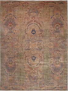 Tappeto Shahi Fine Pakistan Floreale Verde Beige 297x408 Cm