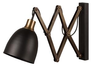 Lampada da parete in nero e bronzo ø 16 cm Sivani - Opviq lights