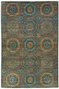 Tappeto Mamlouk Pakistan Astratto Petrolio Rosso 121x186 Cm