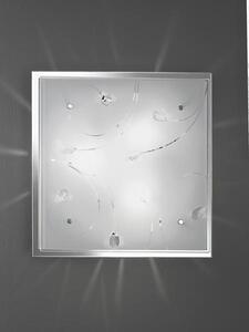 Plafoniera in vetro con cristalli DROP 5984