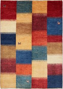 Tappeto Fun Collection Pakistan Astratto Rosso Blu 166x235 Cm