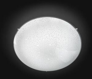 Plafoniera in vetro satinato e trasparente vassily 6564 b ln