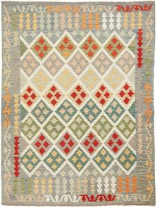 Tappeto Kilim Afghanistan Geometrico Azzurro Rosso 150x200 Cm