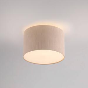 JUST LIGHT. Plafoniera Duro verde, tessuto, beige