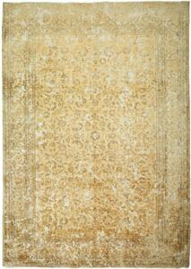 Tappeto Vintage Persia Floreale Giallo Beige 285x405 Cm