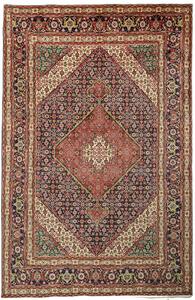 Tappeto Tabriz Persia Medaglione Rosso Blu Scuro 200x303 Cm