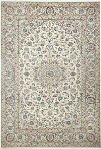 Tappeto Kashan Persia Medaglione Avorio Blu Beige 200x293 Cm