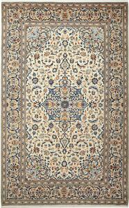 Tappeto Kashan Persia Medaglione Crema Blu 200x315 Cm