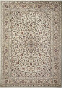 Tappeto Kashan Persia Medaglione Crema Rosso 240x340 Cm
