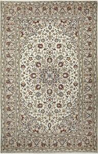 Tappeto Kashan Persia Medaglione Crema Rosso 190x300 Cm