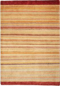 Tappeto Royal Gabbeh Pakistan Astratto Beige Rosso 143x202 Cm