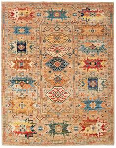 Tappeto Tribal Pakistan Astratto Beige Multicolore 152x192 Cm