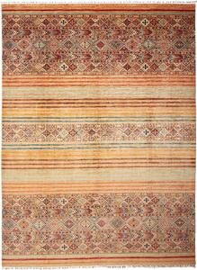 Tappeto Samarkand Pakistan Geometrico Beige Oro 259x352 Cm