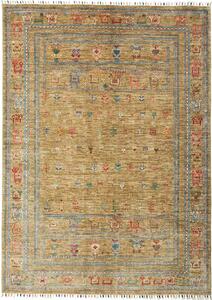 Tappeto Rubin Pakistan Astratto Verde Oliva Multicolore 148x207 Cm