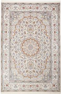 Tappeto Nain 9la Persia Medaglione Bianco Azzurro 206x303 Cm