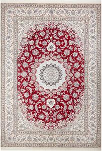 Tappeto Nain 9la Persia Medaglione Rosso Crema 250x358 Cm