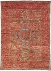 Tappeto Mamlouk Pakistan Medaglione Rosso Blu 145x205 Cm