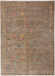 Tappeto Rubin Pakistan Astratto Terra Turchese 169x234 Cm
