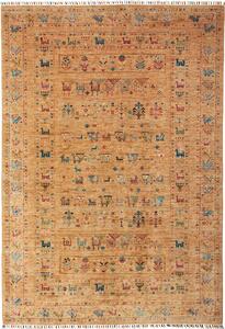 Tappeto Rubin Pakistan Astratto Oro Multicolore 168x243 Cm