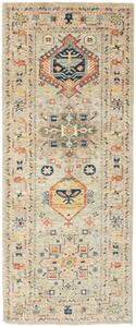 Tappeto Tribal Pakistan Geometrico Verde Terracotta 78x196 Cm
