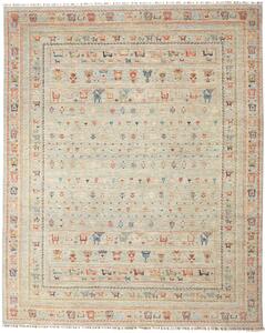 Tappeto Rubin Pakistan Geometrico Grigio-azzurro Multicolore 242x303 Cm