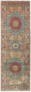 Tappeto Mamlouk Pakistan Geometrico Multicolore Terracotta 78x248 Cm