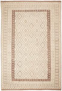 Tappeto Kilim Afghanistan Astratto Crema Beige 206x302 Cm