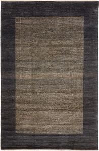 Tappeto Shayan Pakistan Geometrico Antracite Beige 149x199 Cm