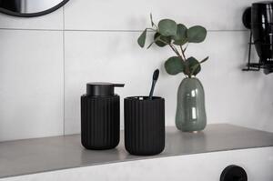 Set di accessori da bagno nero opaco in ceramica Belluno - Wenko