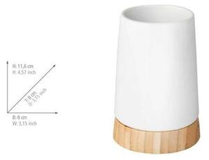 Set di accessori da bagno bianco in ceramica Bamboo - Wenko