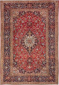 Tappeto Ardakan Persia Medaglione Rosso Blu 203x300 Cm