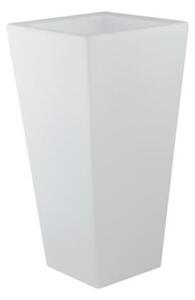 Vaso da giardino geco bianco 1xe27 ip65 28x28x60cm cavo 250cm