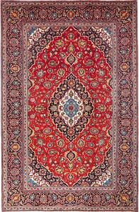 Tappeto Ardakan Persia Medaglione Rosso Blu 198x307 Cm