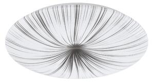 Plafoniera moderno Nieves , in acciaio, bianco e argento D. 51 cm 51 cm, EGLO