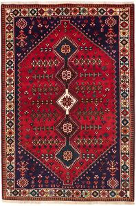 Tappeto Shiraz Persia Geometrico Rosso Blu Notte 158x237 Cm