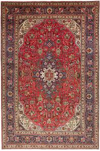 Tappeto Tabriz Persia Geometrico Rosso Blu 205x305 Cm