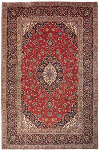 Tappeto Ardakan Persia Medaglione Rosso Blu Scuro 200x305 Cm